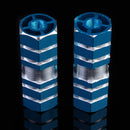 2pcs BMX Mountain MTB Bike Bicycle Alloy Axle Pedals Foot Stunt Pegs Blue Newly