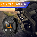 D1 Car Motorcycle DC 12-24V Digital Panel Voltmeter Voltage Meter (Orange) Newly