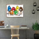 Full Embroidery Cartoon Chocolate Kit Stamped 11CT 3 Strands DIY Cross Stitch