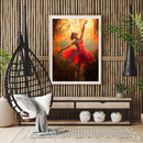Dancing Girl Oil Paint By Numbers DIY Canvas Wall Art Home Decoration Unfra