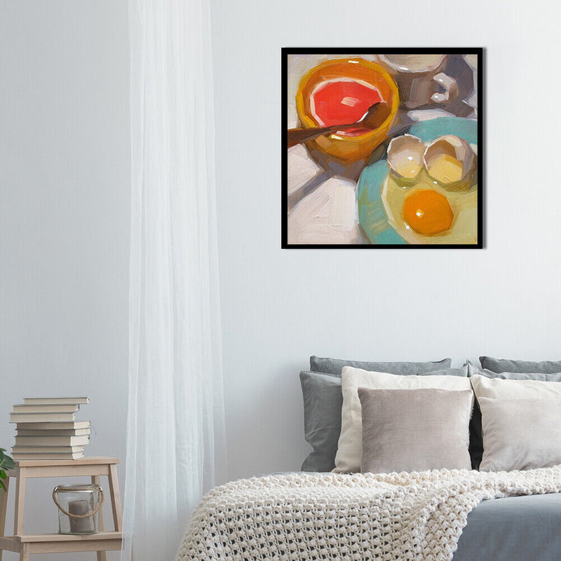 Eggs Fruits Oil Paint By Numbers Kits Canvas Drawing DIY Coloring Picture Crafts