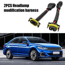 2pcs H11 Female to 9005 9006 Male 8"" Wiring Harness for Headlights Adapter