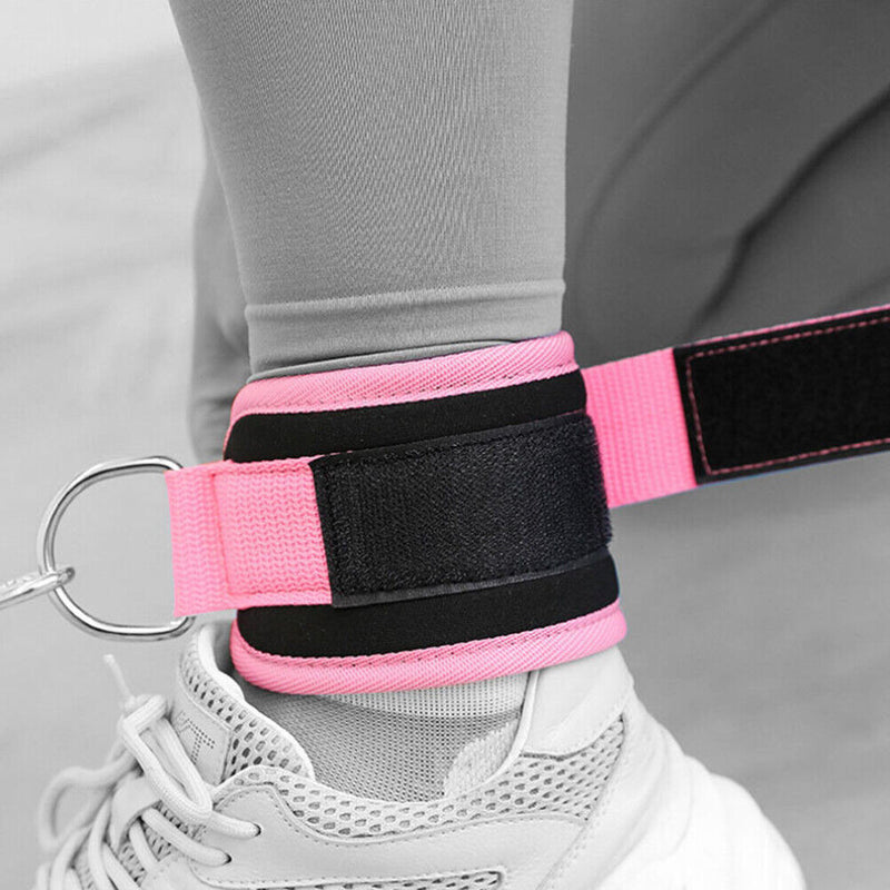 1 Piece Cable Ankle Straps Leg Exercises Adjustable D-Ring Ankle Protector Cu