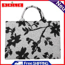 Fashion Women Crossbody Bags PU Canvas Floral Shoulder Ladies Travel Handbags