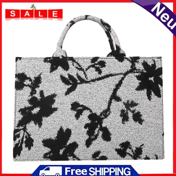 Fashion Women Crossbody Bags PU Canvas Floral Shoulder Ladies Travel Handbags
