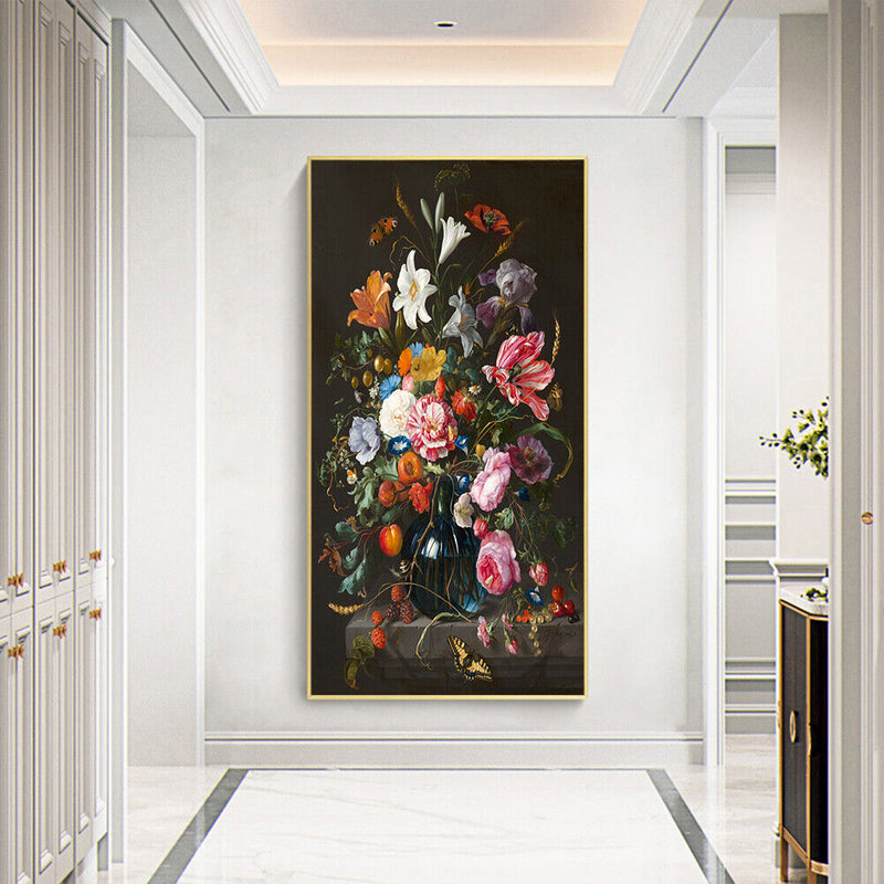 Oil Paint By Numbers Picture DIY Drawing Painting Colorful Flower Handmade Art
