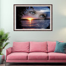 5D DIY Full Drill Diamond Painting Eyes Sea Cross Stitch Embroidery Mosaic Kit