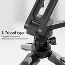 Adjustable Desktop Mobile Phone Selfie Holder Stand Folding Bracket (Black)