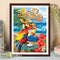 40x50cm Oil Paint By Numbers Vacation Parrot Frameless Picture Craft Home Decor