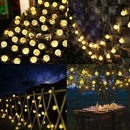 LED Crystal Ball String Lights USB Bubble Ball Fairy Lamp Decor (Warm 2m) Newly