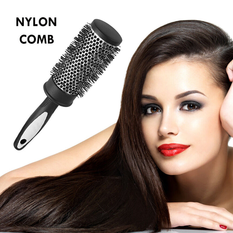 Nylon Hair Roll Comb Cylinder Curly Hair Rolling Comb Hair Styling Tool (M)