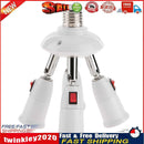 E27 Splitter 4 Heads Lamp Base Adjustable LED Light Holder Adapter Socket Newly