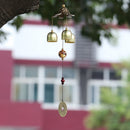 40cm Soft Bagua Feng Shui Garden Outdoor 3 Bells Hanging Decorationr Wind Chimes