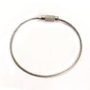 40pcs Stainless Steel Wire Keychain Cable Key Ring for Outdoor Hiking