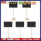 5x5pcs Mini Wooden Chalk Blackboard Signs Chalkboard Message Board (Square)