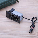 4 Band Acoustic Guitar Preamp Amplifier EQ 7545R Pickup 6.5MM Output Black