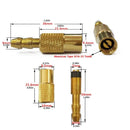 Portable Brass Car Truck Tire Inflator Valve Connector Clamp Joint Adapter
