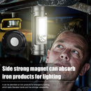 Built-in Battery USB DC Rechargeable Headlight Hiking Strong Headlamp w/ Magnetic