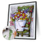 Chair Flower Oil Paint By Numbers Kits Canvas DIY Picture Hand Painted Wall A