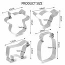 Baking Cow Cookie Cutter Set Cow Head Shaped Cookie Cutter Milk Bottle Shaped