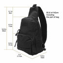 Men Travel Small Oxford Backpack Shoulder Pack Cross Body Bag Chest Bag