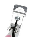 Manicure Cutter Clipper False Nail U One Word Cut Stainless Steel (Pink) Newly