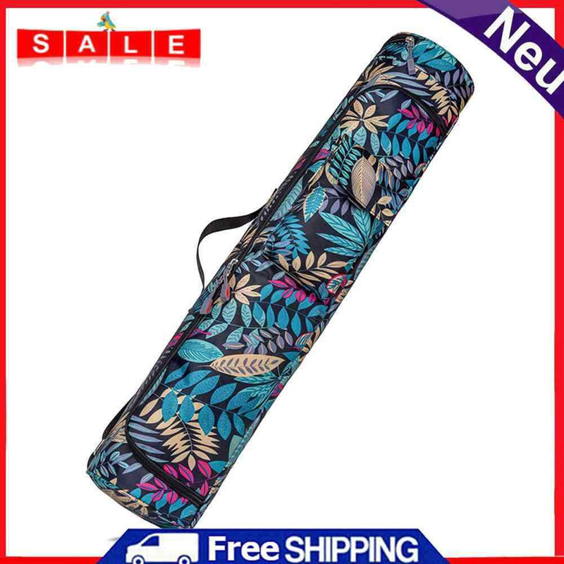 2pcs Printed Yoga Mat Pilates Fitness Sports Exercise Pad Carry Backpack