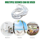 2pcs 2m Hammock Tied Rope Park Tree Hanging Swing Chair Bed Strap (White) Newly