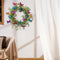 Artificial Wreath Multicolored Butterfly Fluttering in The Wind Hanging Garland