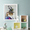 Cat Pattern Oil Paint By Numbers Kit Frameless Drawing Picture Wall Decor