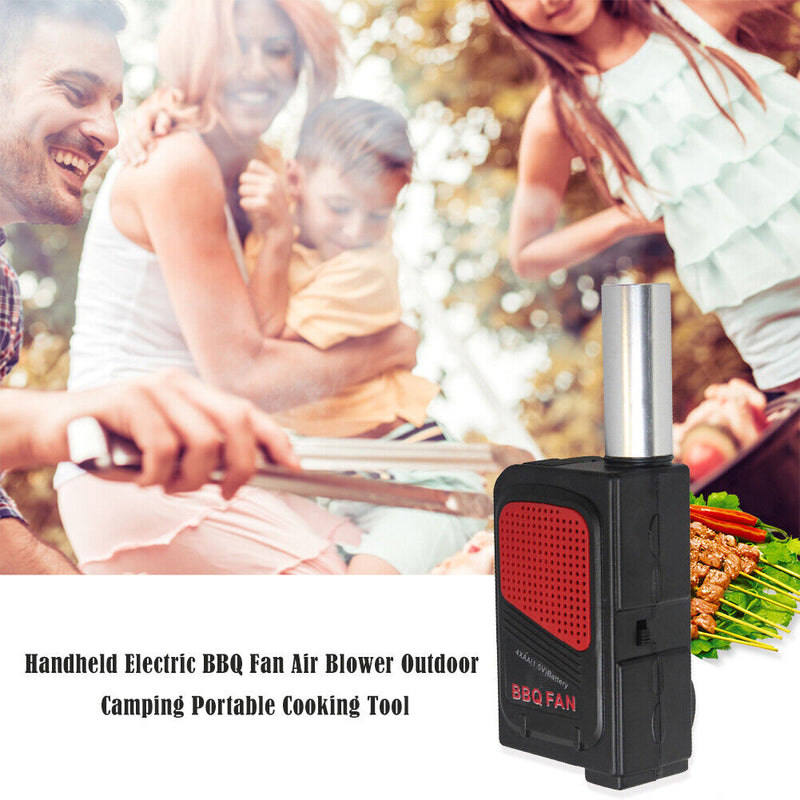 BBQ Fan Air Blower Handheld Electric Convient Barbecue Picnic Cooking Tools
