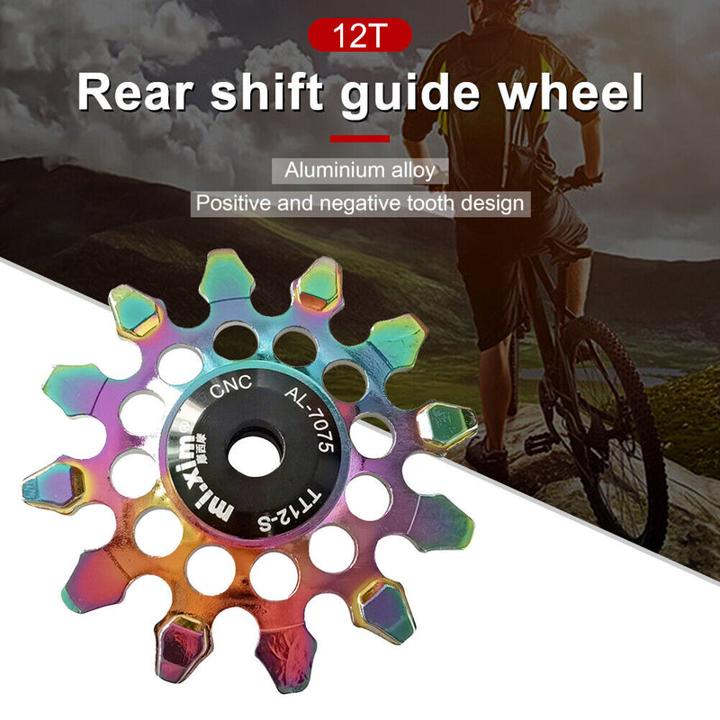 Mi.Xim 12T MTB Road Bike Rear Derailleur Guide Bearing Jockey Wheel (Color)