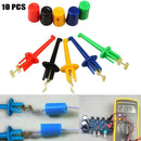 Grabbers Connector Hook Clip Multimeter Lead Wire Test Probe Electronic Testing