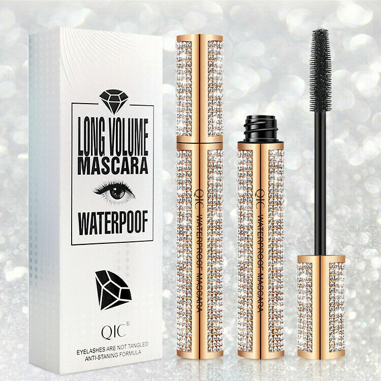 4D Flash Diamond Waterproof Silk Fiber Thick Lengthening Hotsale Mascara CA W3O7