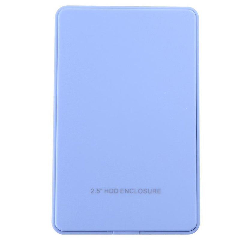 2.5in USB 3.0 SATA 3TB External HDD Hard Disk Drive Enclosure (Light Blue)