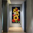 Sun Flowers 5D DIY Mosaic Rhinestone Picture Full Round Drill Diamond Paint