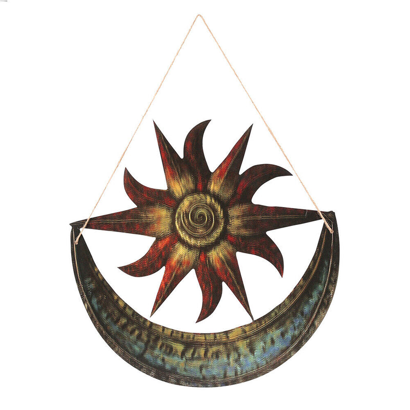 Celestial Sun Star Metal Wall Art Craft Waterproof Durable Home Hanging Dec
