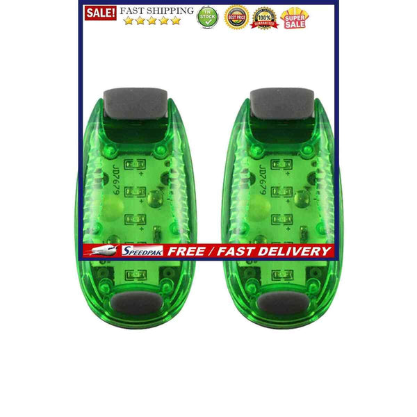 LED Safety Light 2 Pieces Clip on Bike Tail Light for Walking & Bicycle Helme