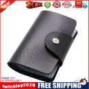 Solid Color 12 Slots Card Holder Wallet Women Men Business Cards Bags (5)