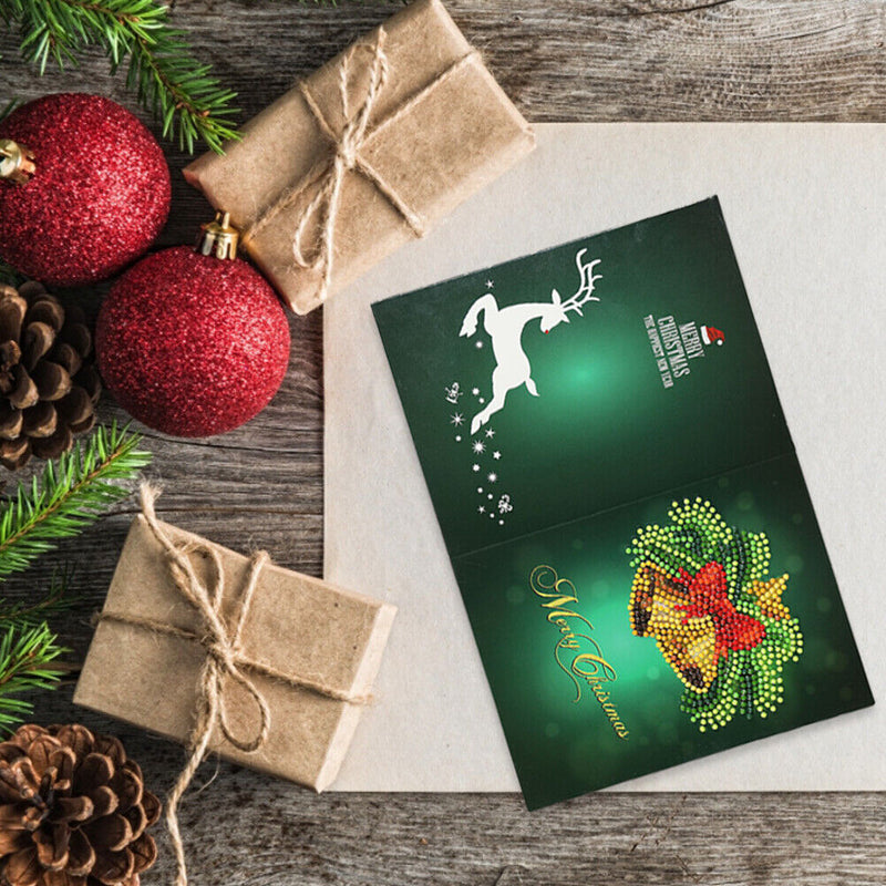 DIY Diamond Painting Christmas Card Special Shaped Drill Mosaic Greeting Card