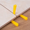 100pcs Ceramic Wedge Tile Spacer Floor Level System Locator (Yellow 10mm) Newly