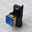 Magnetic Snooker Pool Cue Chalk Holder with Belt Clip Billiards (Black)