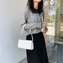 Fashion Women Casual Stone Pattern Solid Color Small Purse Shoulder Underarm Bag