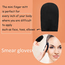 Body Self Tan Lotion Applicator Glove Body Care Sponge Flocked Glove (Black