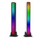 Type-C APP Control RGB 32 LED Voice-Activated Light Bar (Jazz Black x2)