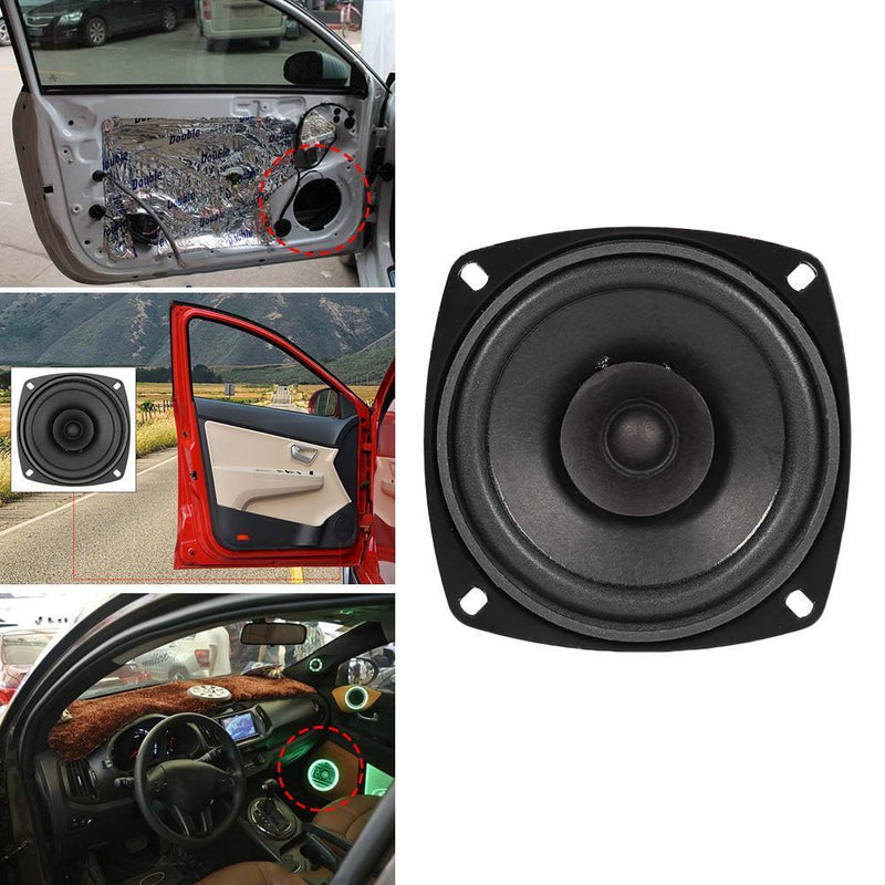 TS-401 300W Coaxial Speaker Vehicle Indoor Audio Stereo Speaker Black Universal