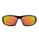 Polarized Sunglasses Men UV400 Outdoor Driving Eyewear (Black Red Film)