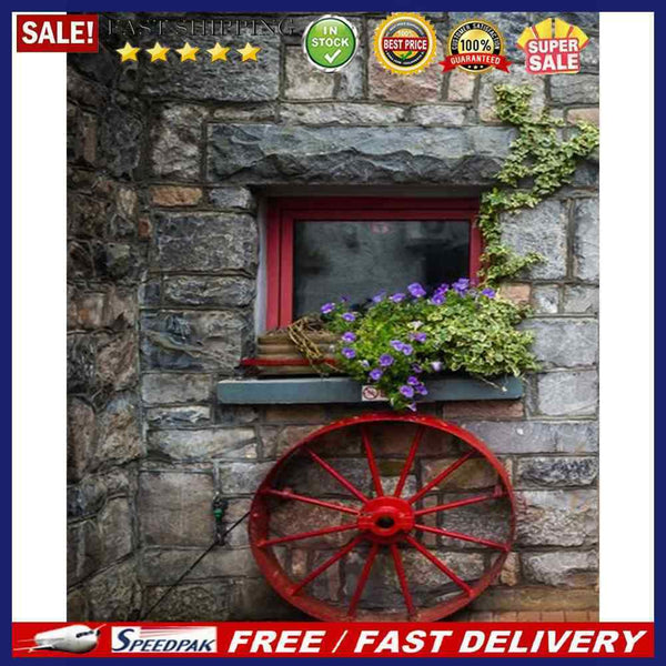 Frameless Oil Paint By Numbers DIY Window Flower Picture Craft Kit for Home