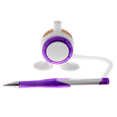 Elastic Rope Ballpoint Pen Fixed Desktop Pen Office Stationery(Purple) Newly
