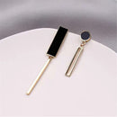 Statement Asymmetry Eardrop Women Jewelry Geometric Dangler Crystal Earrings